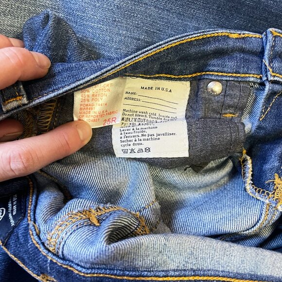 AG Adriano Goldschmied Jeans The Ballad Slim Bootcut y2k Jeans Size 25R - Picture 2 of 10